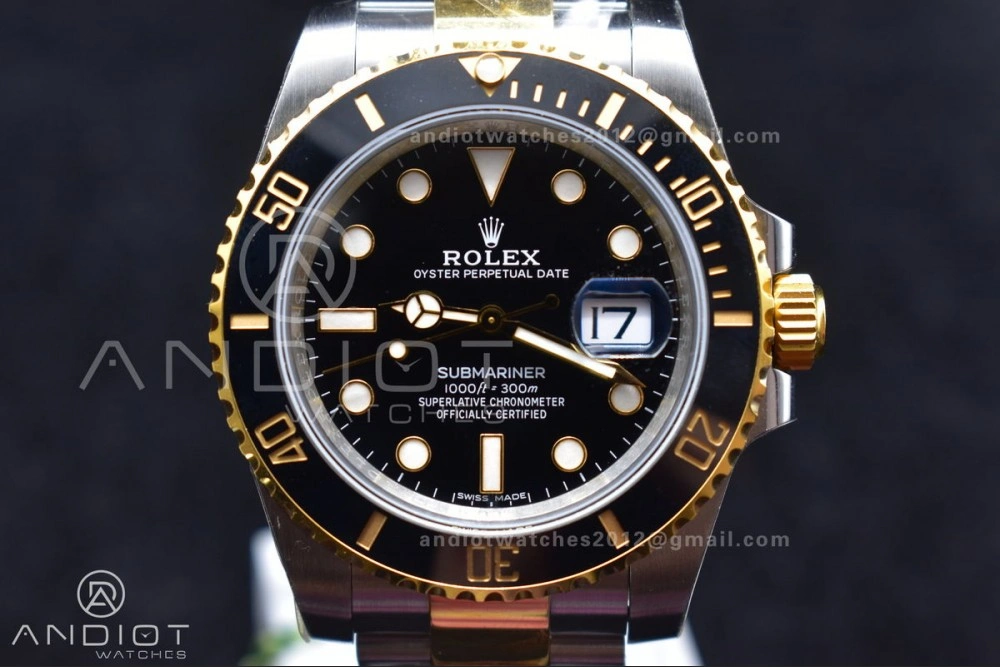 Submariner 116613 LN SS YG Black Ceramic 904L Steel King1:1 Best Edition EasyMatch 1131
