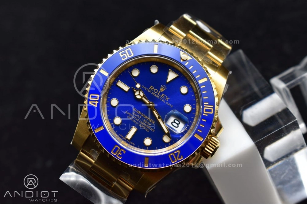 Submariner 116618 LB Blue Ceramic YG Plated 904L Steel Clean 1:1 Best Edition VR Sporty 463