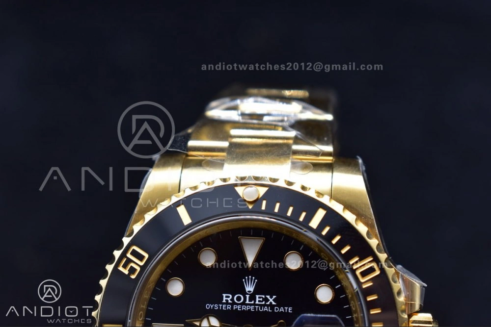 Submariner 116618 LN Black Ceramic YG Plated 904L Steel Clean 1:1 Best Edition VR UrbanStyle 465