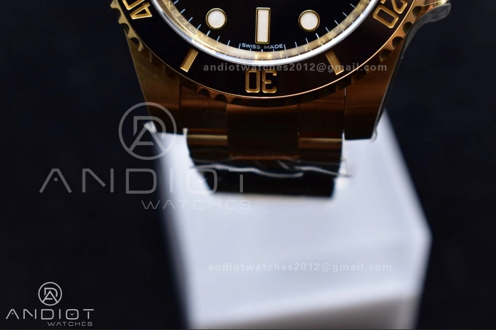 Submariner 116618 LN Black Ceramic YG Plated 904L Steel Clean 1:1 Best Edition VR UrbanStyle 465