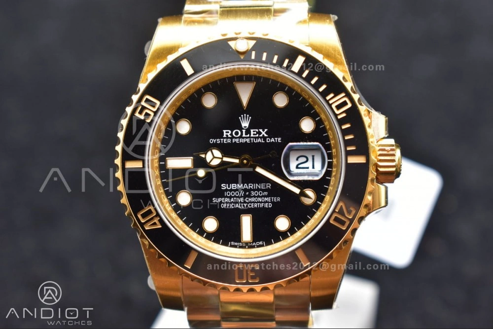 Bold Submariner 126618 LN YG Black Ceramic 904L Steel VSF 1:1 Best Edition VS 1138
