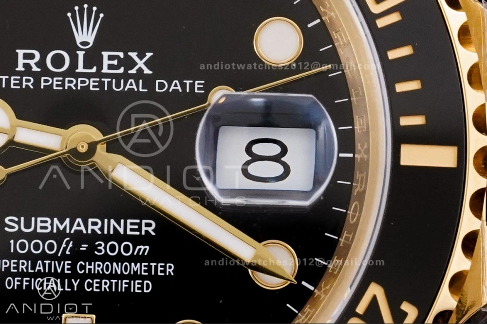 Submariner 126618 LN YG Clean 1:1 Best Edition Black Dial On YG Bracelet SH Unisex 1141