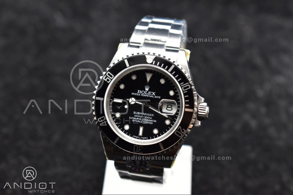 Submariner 16610 LN Black 904L Steel ARF1:1 Best Edition on SS Bracelet SH3135 V Bright 1136