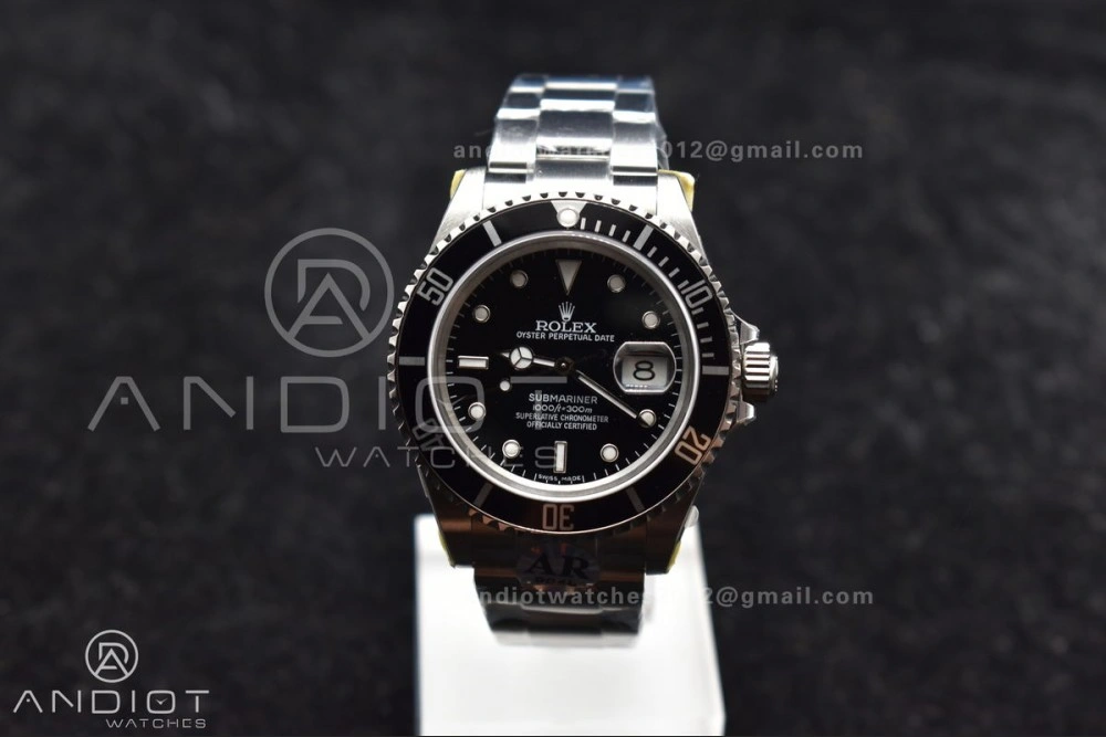 Submariner 16610 LN Black 904L Steel ARF1:1 Best Edition on SS Bracelet SH3135 V Bright 1136