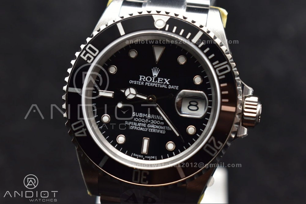 Submariner 16610 LN Black 904L Steel ARF1:1 Best Edition on SS Bracelet SH3135 V Bright 1136