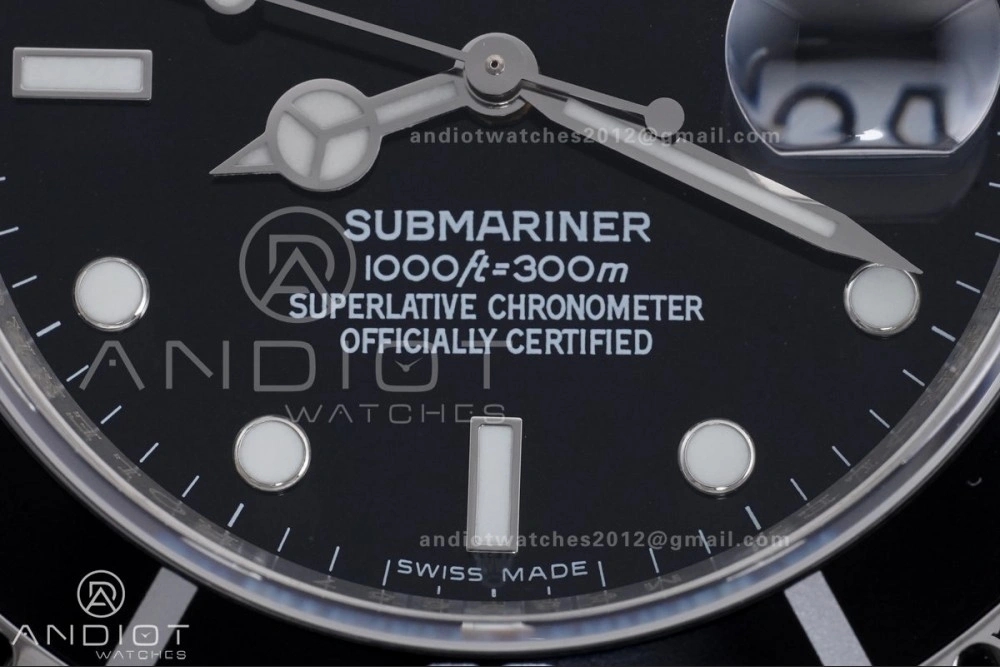 Submariner 16610 LN Black 904L Steel TMF 1:1 Best Edition on SS Bracelet SH OnTrend 1139