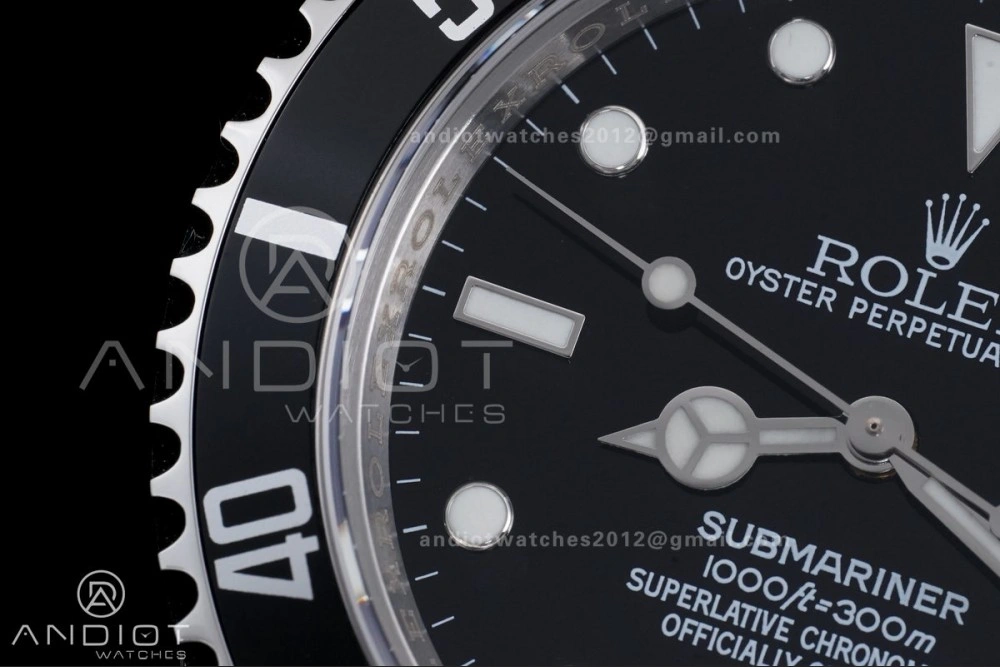 Submariner 16610 LN Black 904L Steel TMF 1:1 Best Edition on SS Bracelet SH OnTrend 1139