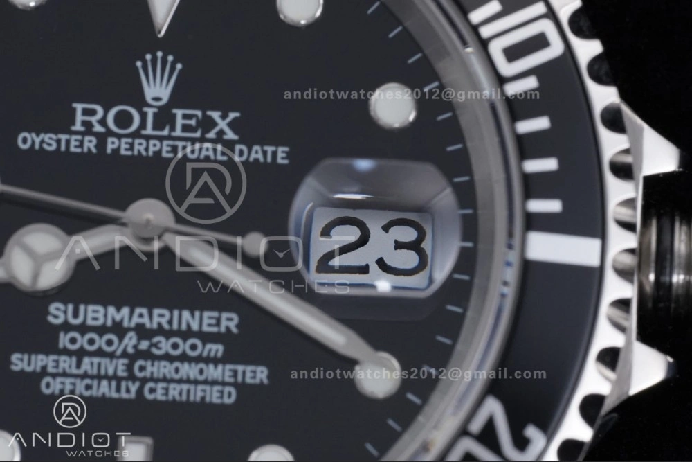 Submariner 16610 LN Black No Rehaut Engraving 904L Steel TMF 1:1 Best Edition on SS Bracelet SH Resilient 1143