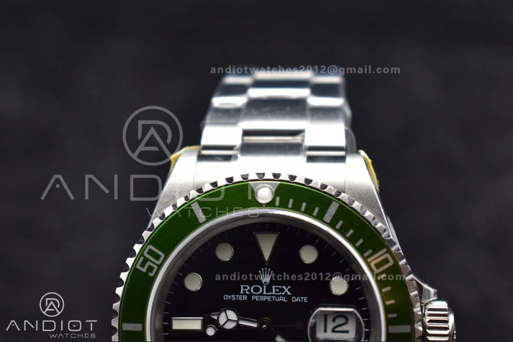 Submariner 16610 LV Green 904L Steel ARF1:1 Best Edition on SS Bracelet SH3135 V Affordable 1140