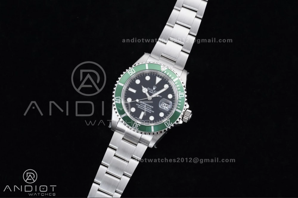 Submariner 16610 LV Green 904L Steel TMF 1:1 Kermit Best Edition on SS Bracelet SH Elegant 1142