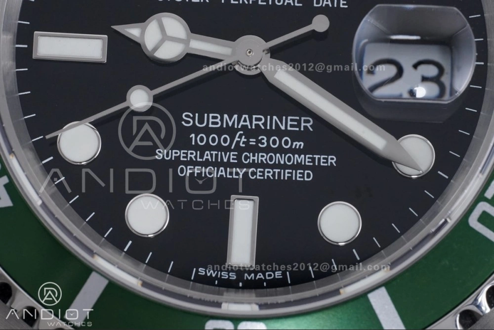 Submariner 16610 LV Green No Rehaut Engraving 904L Steel TMF 1:1 Kermit Best Edition on SS Bracelet SH Comfortable 1145