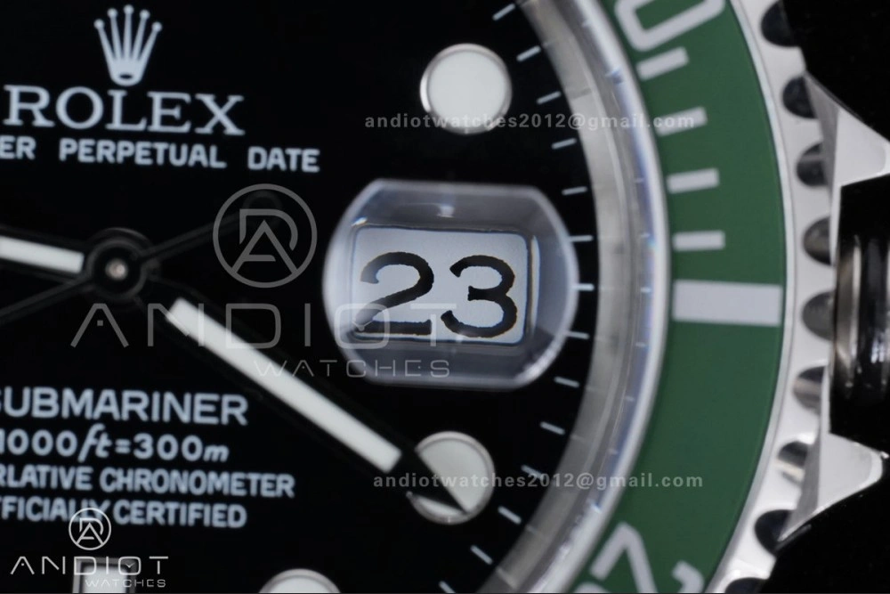 Submariner 16610 LV Green No Rehaut Engraving 904L Steel TMF 1:1 Kermit Best Edition on SS Bracelet SH Comfortable 1145