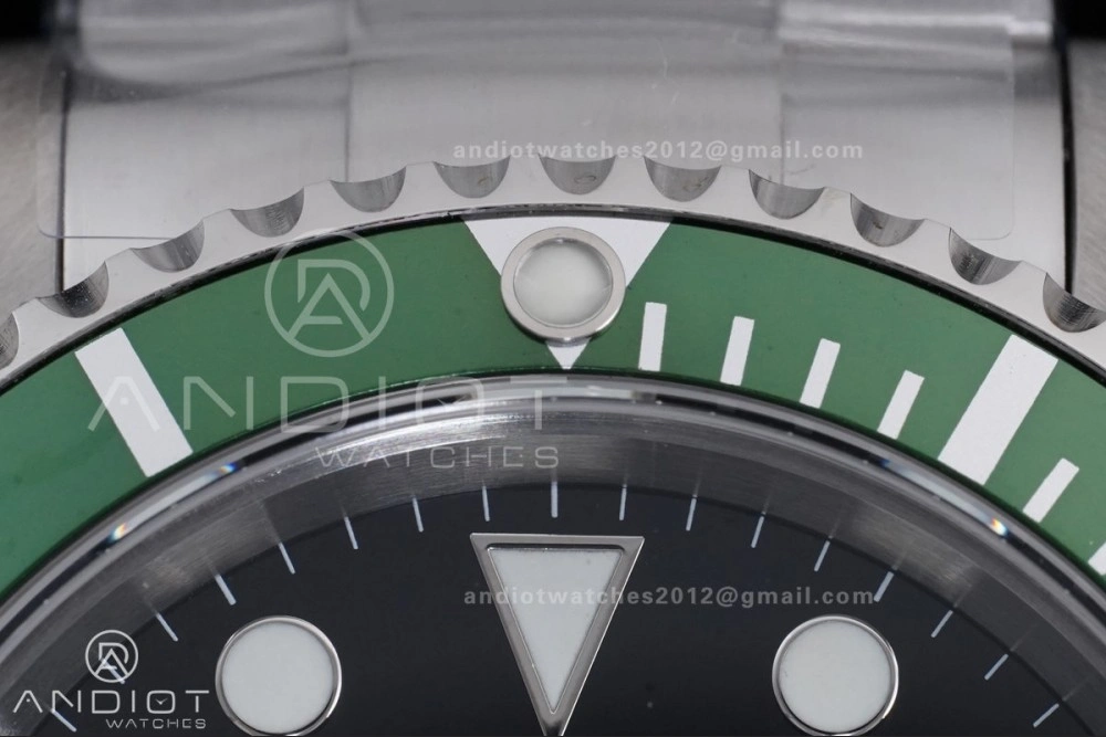 Submariner 16610 LV Green No Rehaut Engraving 904L Steel TMF 1:1 Kermit Best Edition on SS Bracelet SH Comfortable 1145