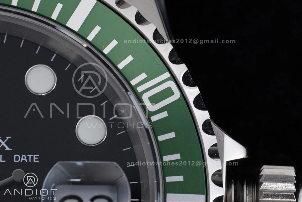 Submariner 16610 LV Green No Rehaut Engraving 904L Steel TMF 1:1 Kermit Best Edition on SS Bracelet SH Comfortable 1145