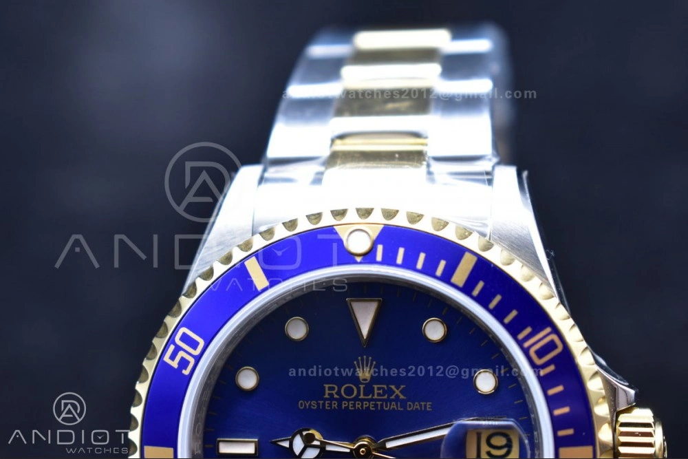 Submariner 16613 Vintage Bluesy BPF Best Edition On SS Bracelet Durable 1152
