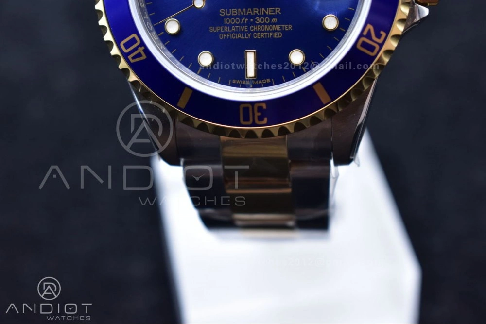 Submariner 16613 Vintage Bluesy BPF Best Edition On SS Bracelet Durable 1152