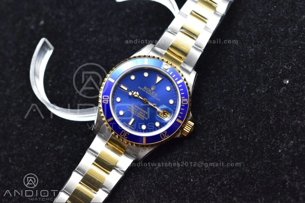 Submariner 16613 Vintage Bluesy BPF Best Edition On SS Bracelet Durable 1152
