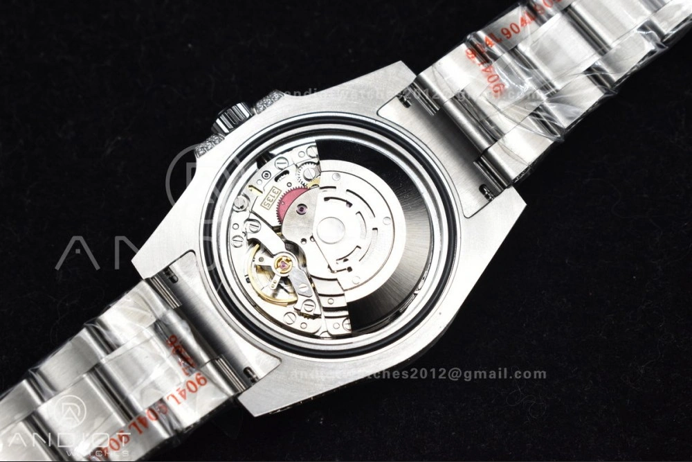 Submariner 40mm Full Diamonds SS AMGF Best Edition Green Dial on Bracelet on VR Minimalist 1150
