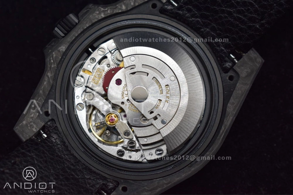 Practical Submariner DIW Carbon VSF 1:1 Best Edition Black Red Dial on Black Nylon Strap VS 474