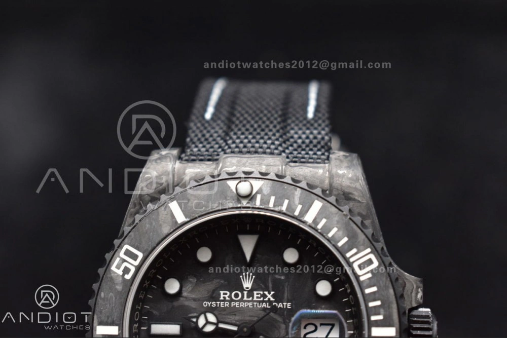 OnTrend Submariner DIW DLC Sandblasted VSF 1:1 Best Edition Black Blue Dial on DLC Bracelet VS 466