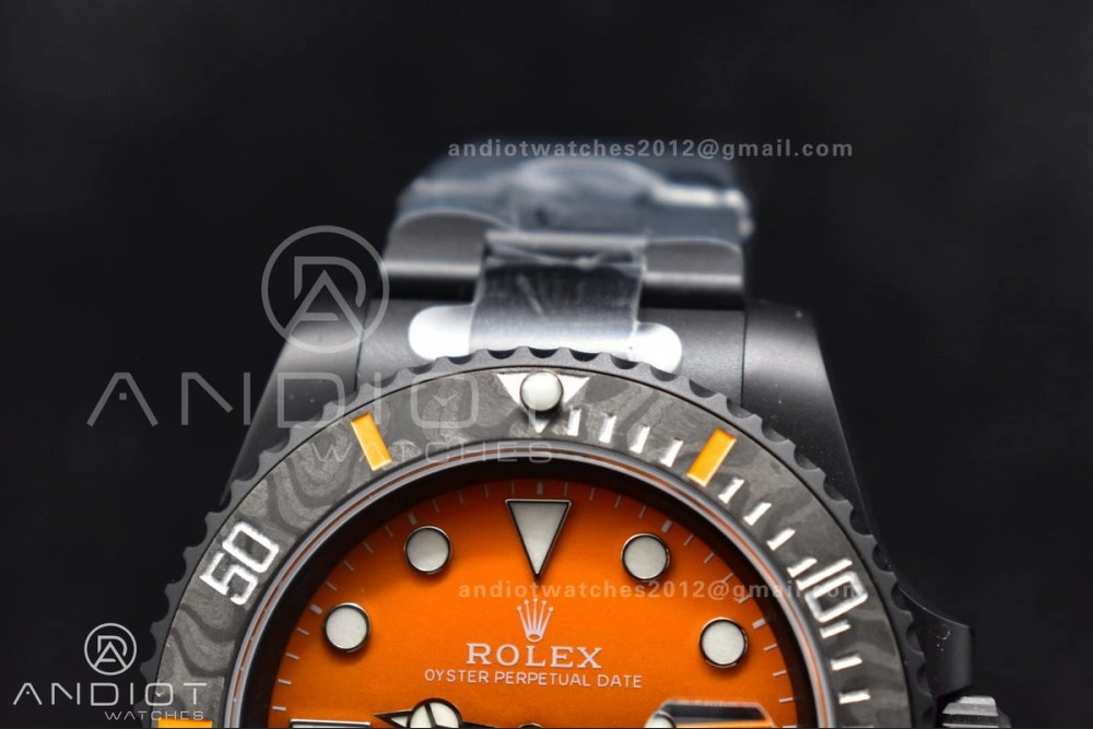 StreetReady Submariner DIW DLC VSF 1:1 Best Edition Black Orange Dial on DLC Bracelet VS 470