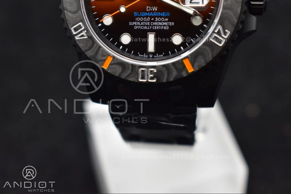 StreetReady Submariner DIW DLC VSF 1:1 Best Edition Black Orange Dial on DLC Bracelet VS 470