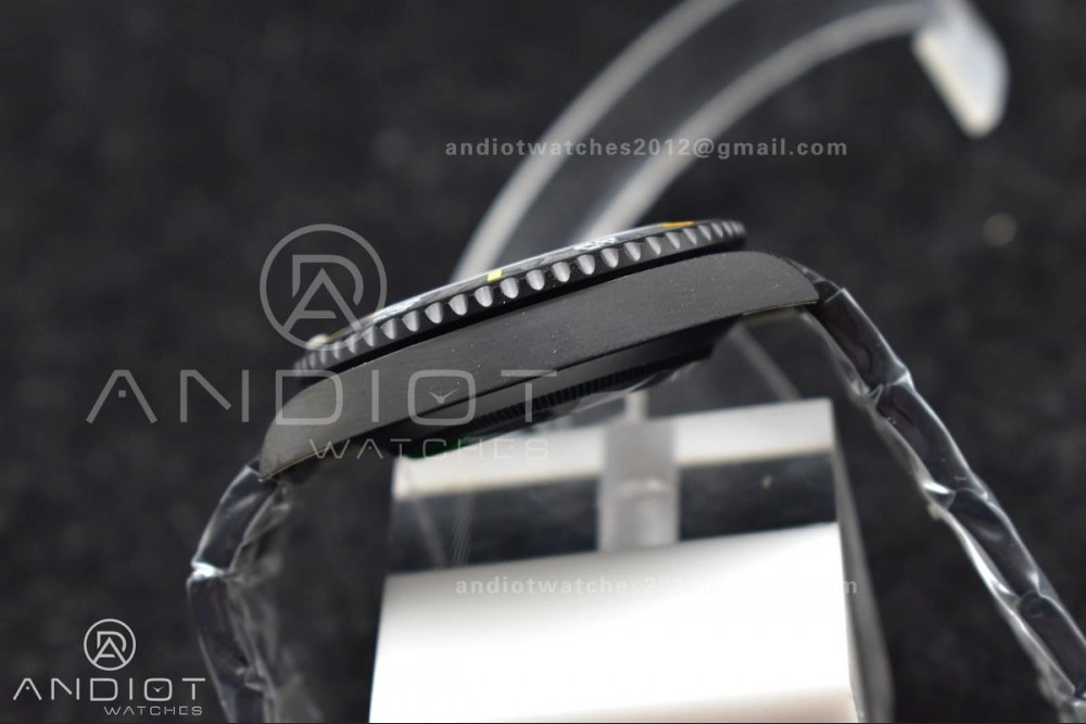 Submariner DIW DLC VSF 1:1 Best Edition Black Yellow Dial on DLC Bracelet VS Popular 476