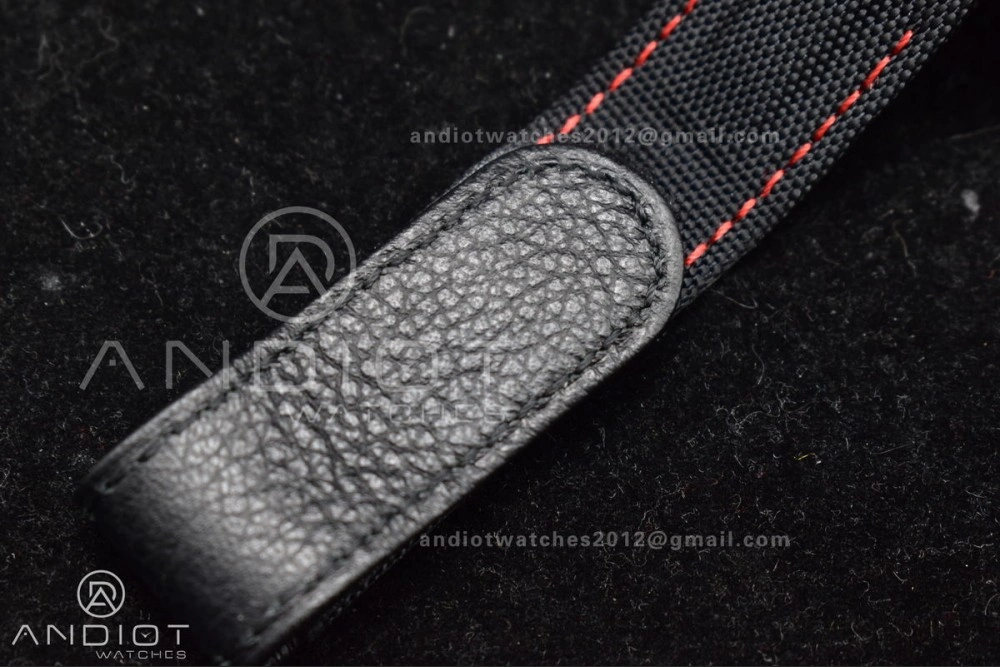 Submariner DIW Red Carbon VSF 1:1 Best Edition Black Dial on Black Nylon Strap VS Affordable 473