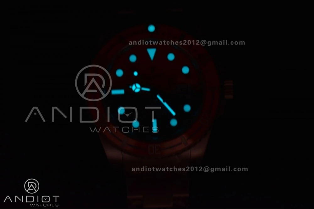 Submariner DIW Sandblasted VSF 1:1 Best Edition Orange Ceramic Bezel Orange Black Dial on SS Bracelet VS Stretchable 1161