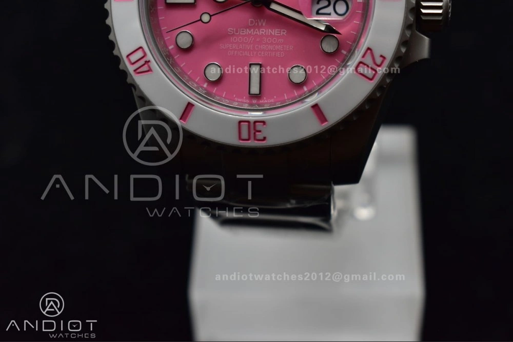 GoAnywhere Submariner DIW Sandblasted VSF 1:1 Best Edition Pink Dial On SS Bracelet VS 1160