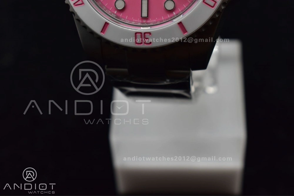 GoAnywhere Submariner DIW Sandblasted VSF 1:1 Best Edition Pink Dial On SS Bracelet VS 1160