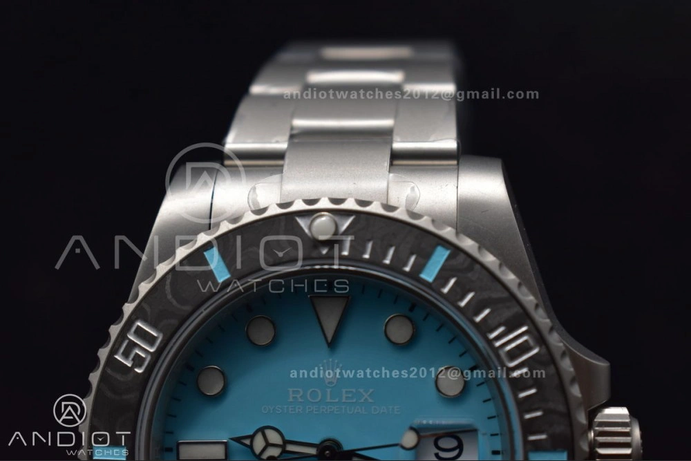 FastDry Submariner DIW Sandblasted VSF 1:1 Best Edition Tiffany Blue Dial on SS Bracelet VS 472