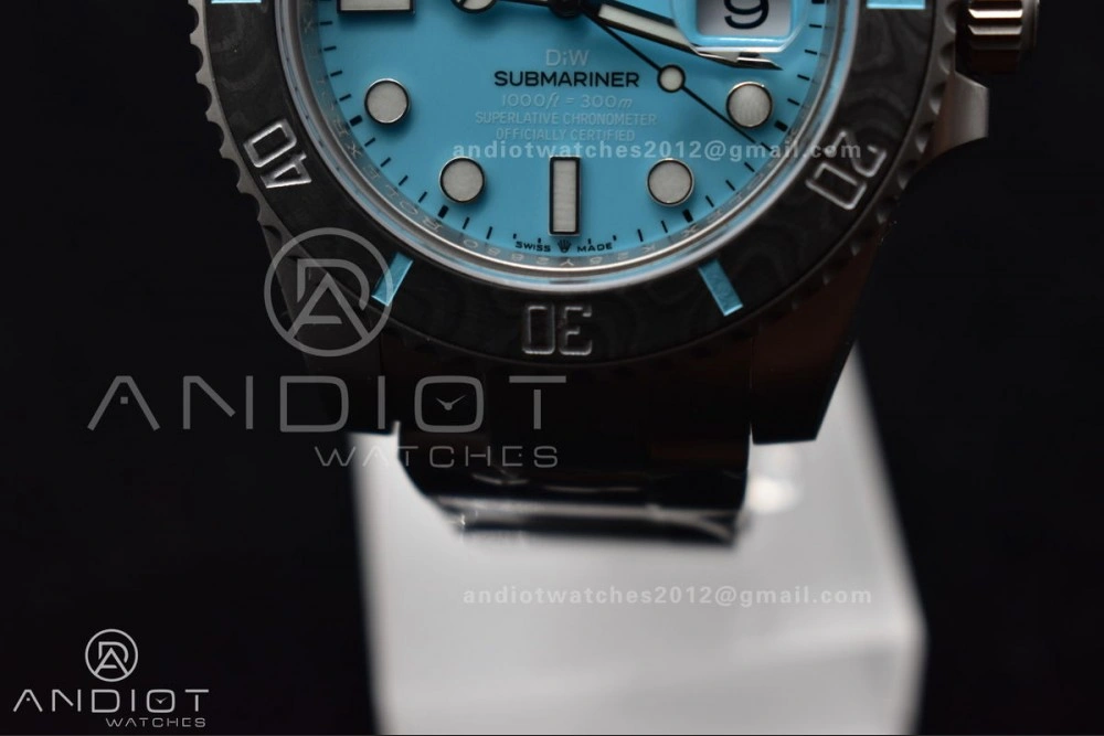 FastDry Submariner DIW Sandblasted VSF 1:1 Best Edition Tiffany Blue Dial on SS Bracelet VS 472