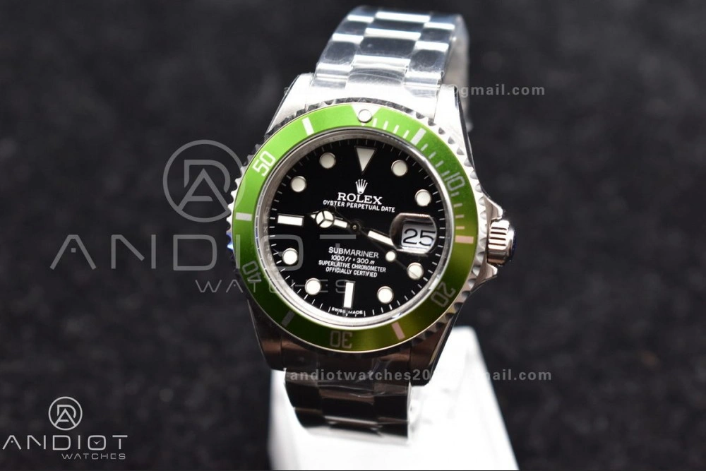 Submariner16610LV Kermit BPF Best Edition On SS Bracelet Snug 469