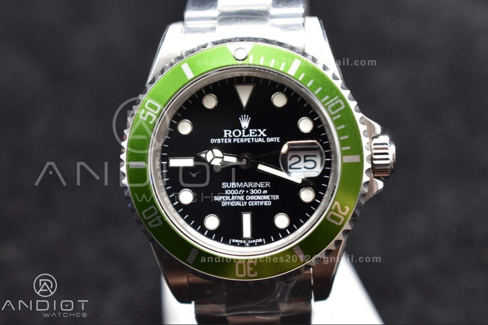 Submariner16610LV Kermit BPF Best Edition On SS Bracelet Snug 469