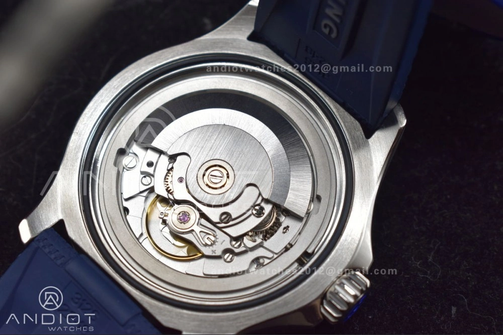 SuperOcean Automatic 42 SS BLSF 1:1 Best Edition Blue Dial on Blue Rubber Strap A FashionForward 201