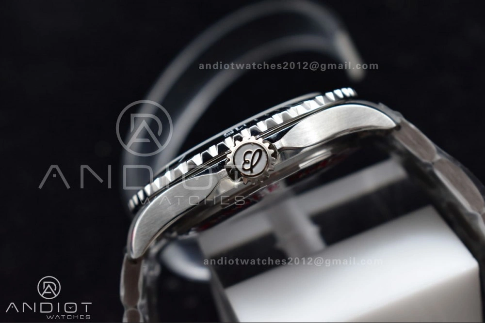 Sophisticated SuperOcean Automatic 44 TF 1:1 Best Edition Black White Dial on SS Bracelet A 177