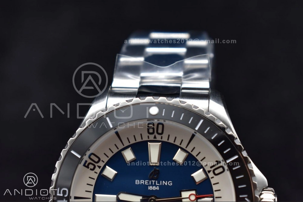 MultiPurpose SuperOcean Automatic 44 TF 1:1 Best Edition Blue White Dial on SS Bracelet A 176