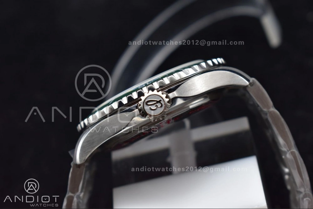 SuperOcean Automatic 44 TF 1:1 Best Edition Green Ceramic Bezel Green White Dial on SS Bracelet A EasyMatch 168