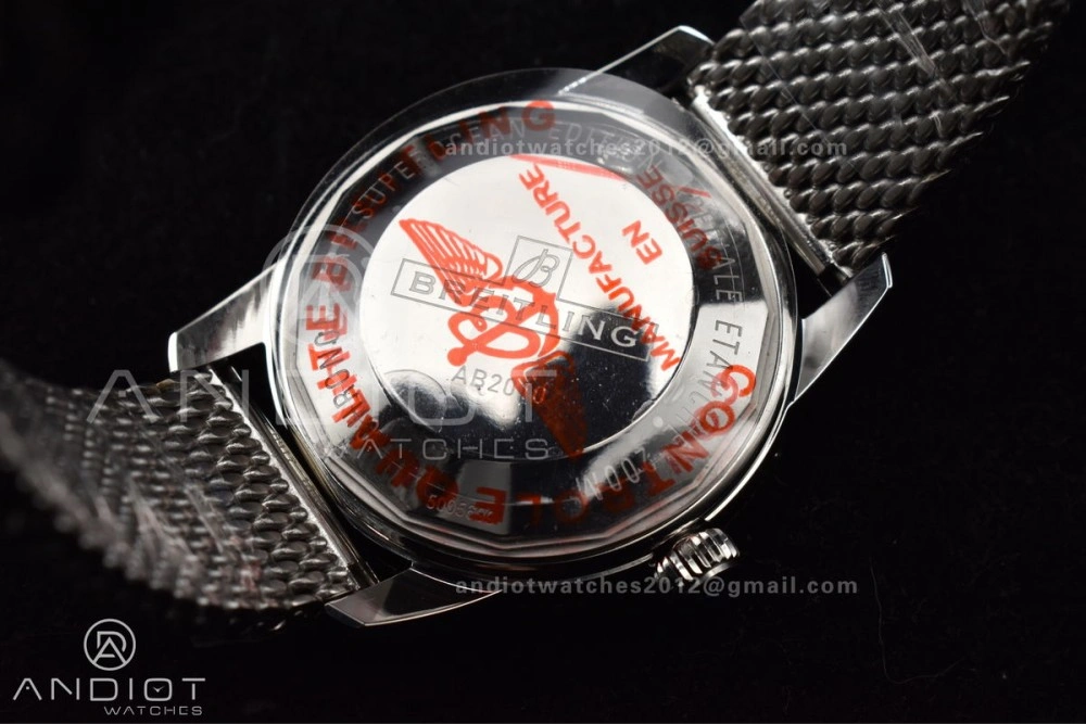 SuperOcean Heritage II BLSF 42mm SS White Dial Blue Ceramic Bezel on SS Mesh Bracelet A MultiPurpose 207