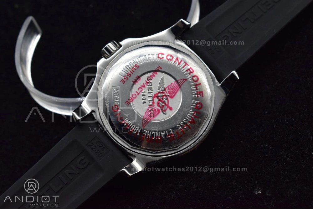 Superocean Automatic 44 TF 1:1 Best Edition Black Dial Black Bezel On Black Rubber Strap A GoodFit 1167