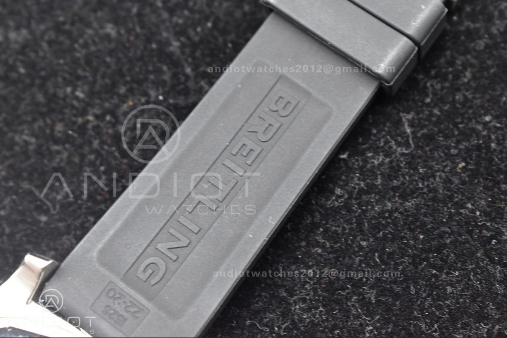 Superocean Automatic 44 TF 1:1 Best Edition Black Dial Black Bezel On Black Rubber Strap A GoodFit 1167