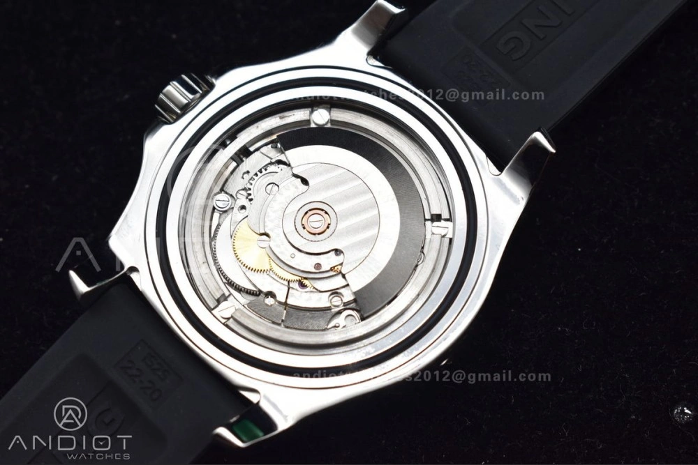 Superocean Automatic 44 TF 1:1 Best Edition Black Dial Black Bezel On Black Rubber Strap A GoodFit 1167