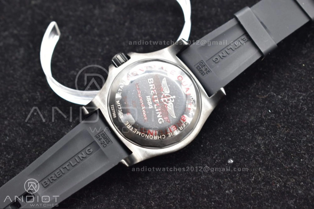 Superocean Automatic 44 TF 1:1 Best Edition Black Dial Black Bezel On Black Rubber Strap A SunProtective 1171