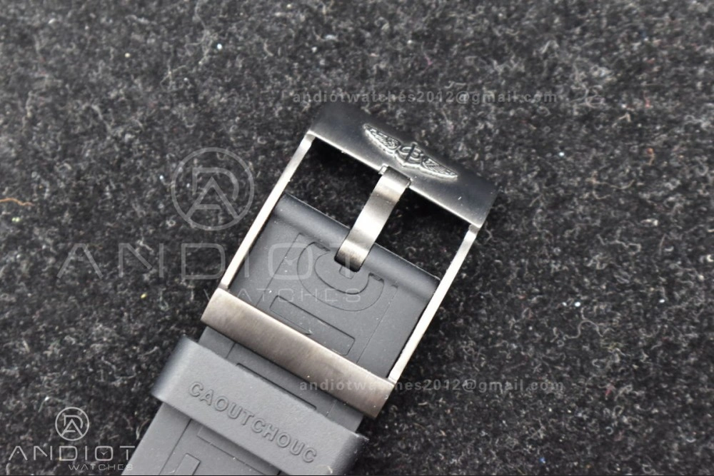 Superocean Automatic 44 TF 1:1 Best Edition Black Dial Black Bezel On Black Rubber Strap A SunProtective 1171