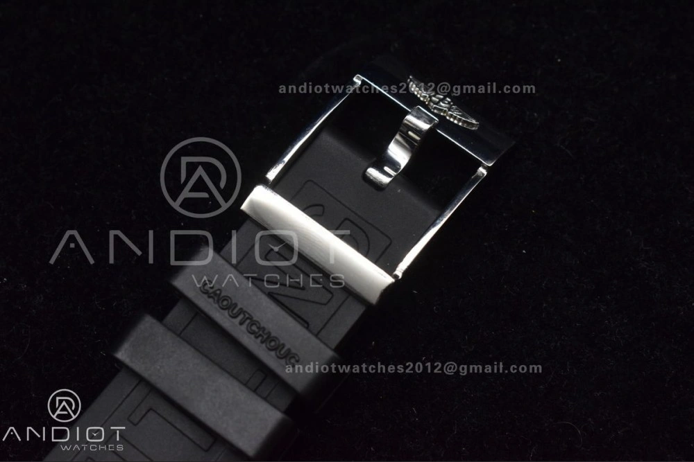 Practical Superocean Automatic 44 TF 1:1 Best Edition Black Dial Black Bezel On Black Rubber Strap A 180