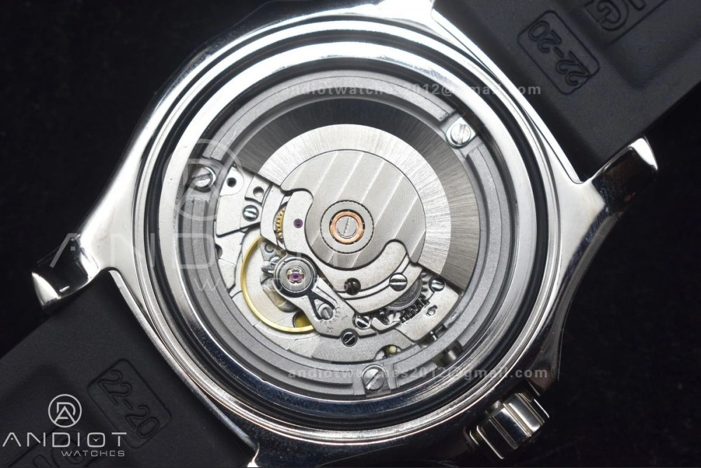 Practical Superocean Automatic 44 TF 1:1 Best Edition Black Dial Black Bezel On Black Rubber Strap A 180
