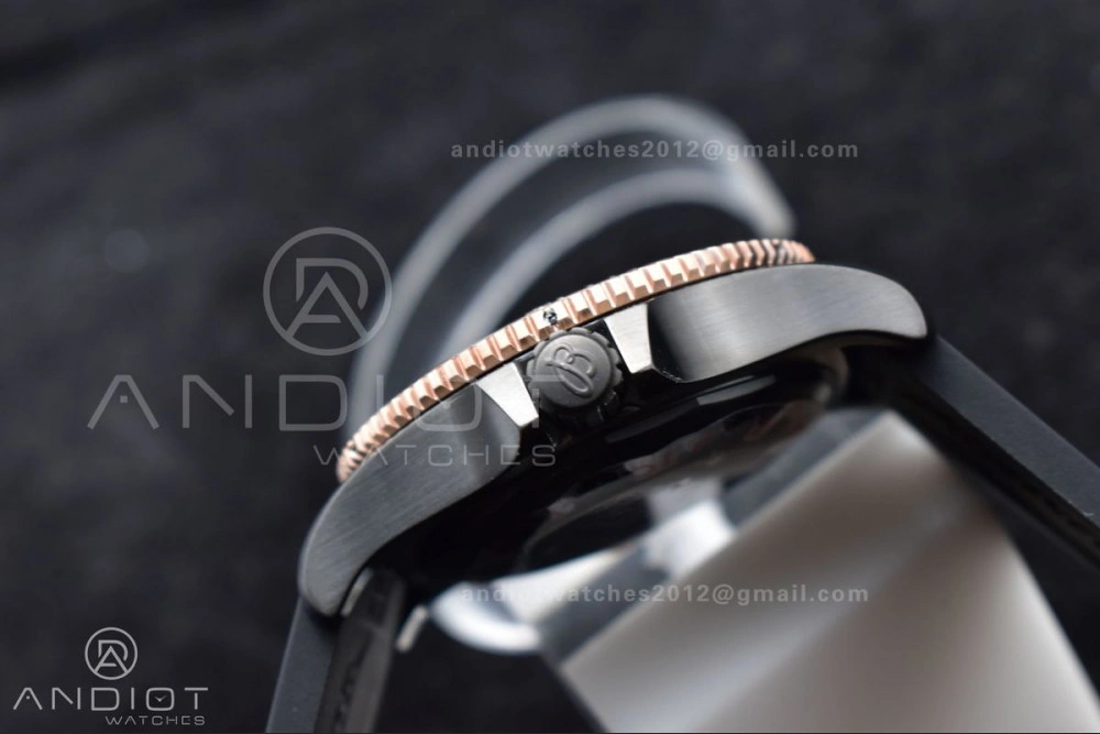 Comfortable Superocean Automatic 44 TF 1:1 Best Edition Black Dial Black Bezel on Black Rubber Strap A 200