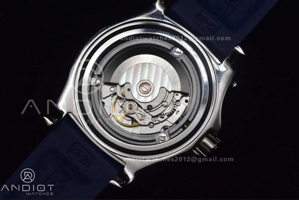 Superocean Automatic 44 TF 1:1 Best Edition Blue Dial Black Bezel On Black Rubber Strap A Affordable 188