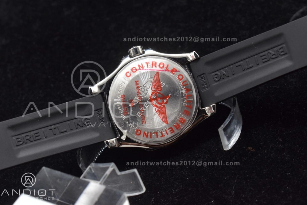Superocean Automatic 44 TF 1:1 Best Edition Orange Dial Black Bezel On Black Rubber Strap A Packable 478